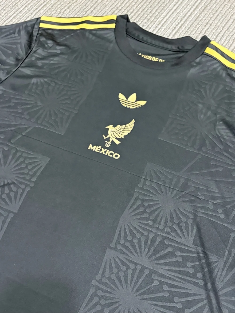 Adidas México Black & Yellow Soccer Jersey